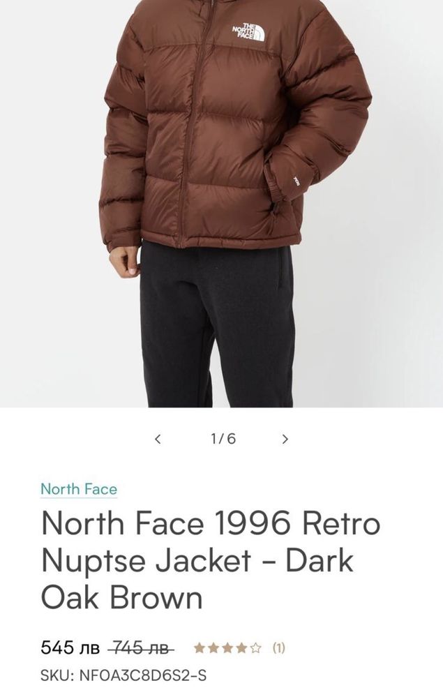 Оригинално мъжко ретро яке The North Face