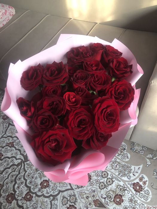 Метровые розы голландские 21 штука