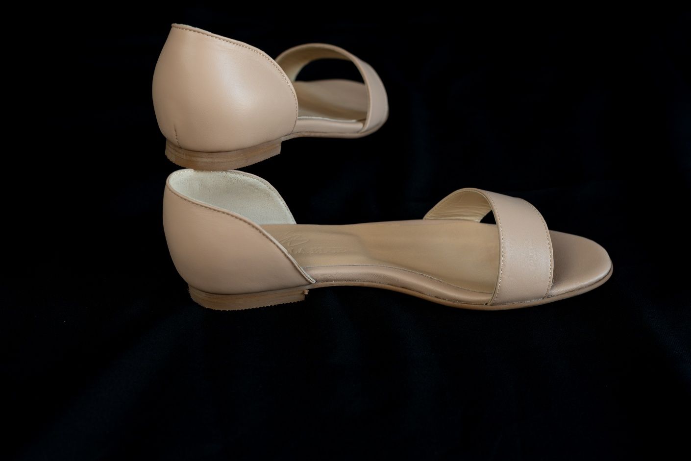 Sandale elegante personalizate, culoare nude