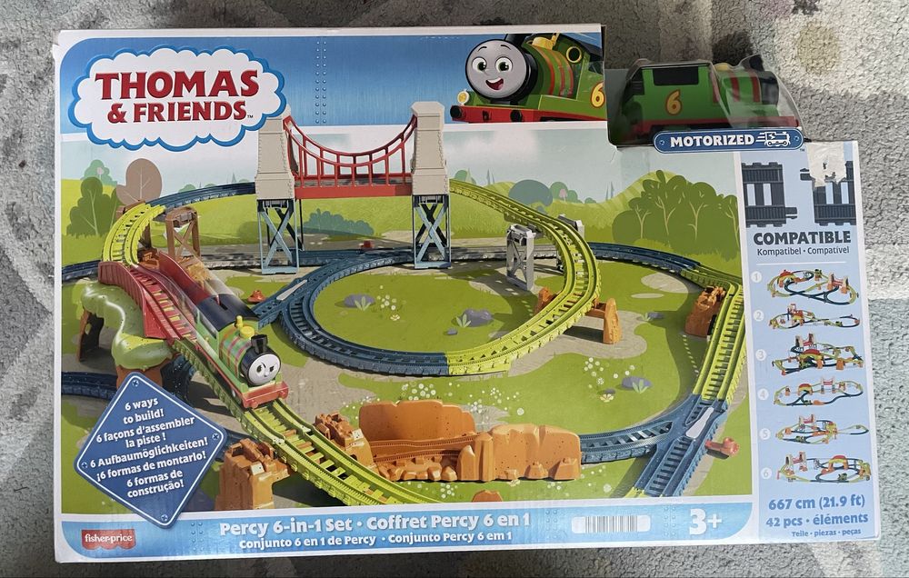 Продавам Детско влакче комплект Thomas & Friends - Percy 6 в 1