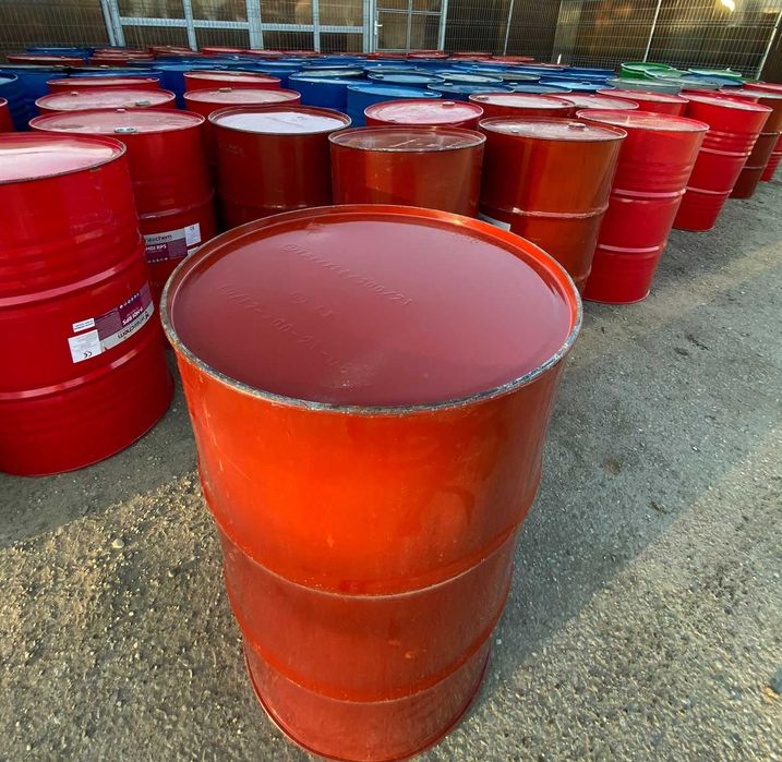 Vând Butoaie de 200 Litri cu Capac și Cerc – Material Alimentar