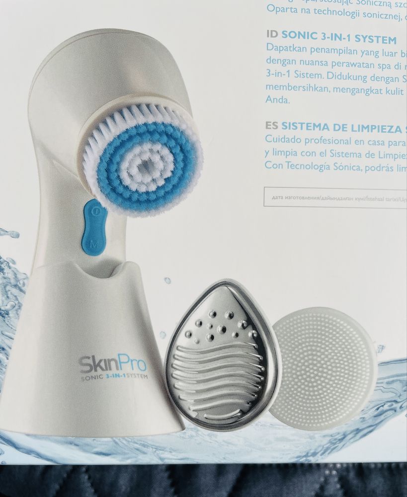 Perie de curățare față 3 in 1 SkinPro Sonic – Nouă, sigilată