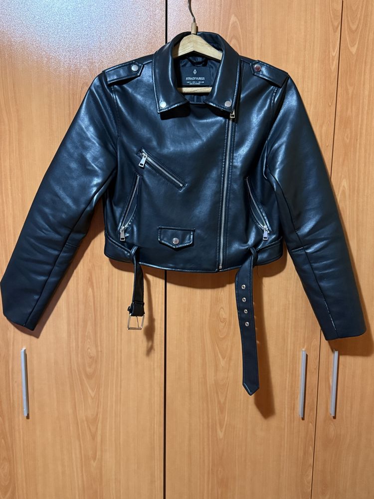 Кожено яке Stradivarius