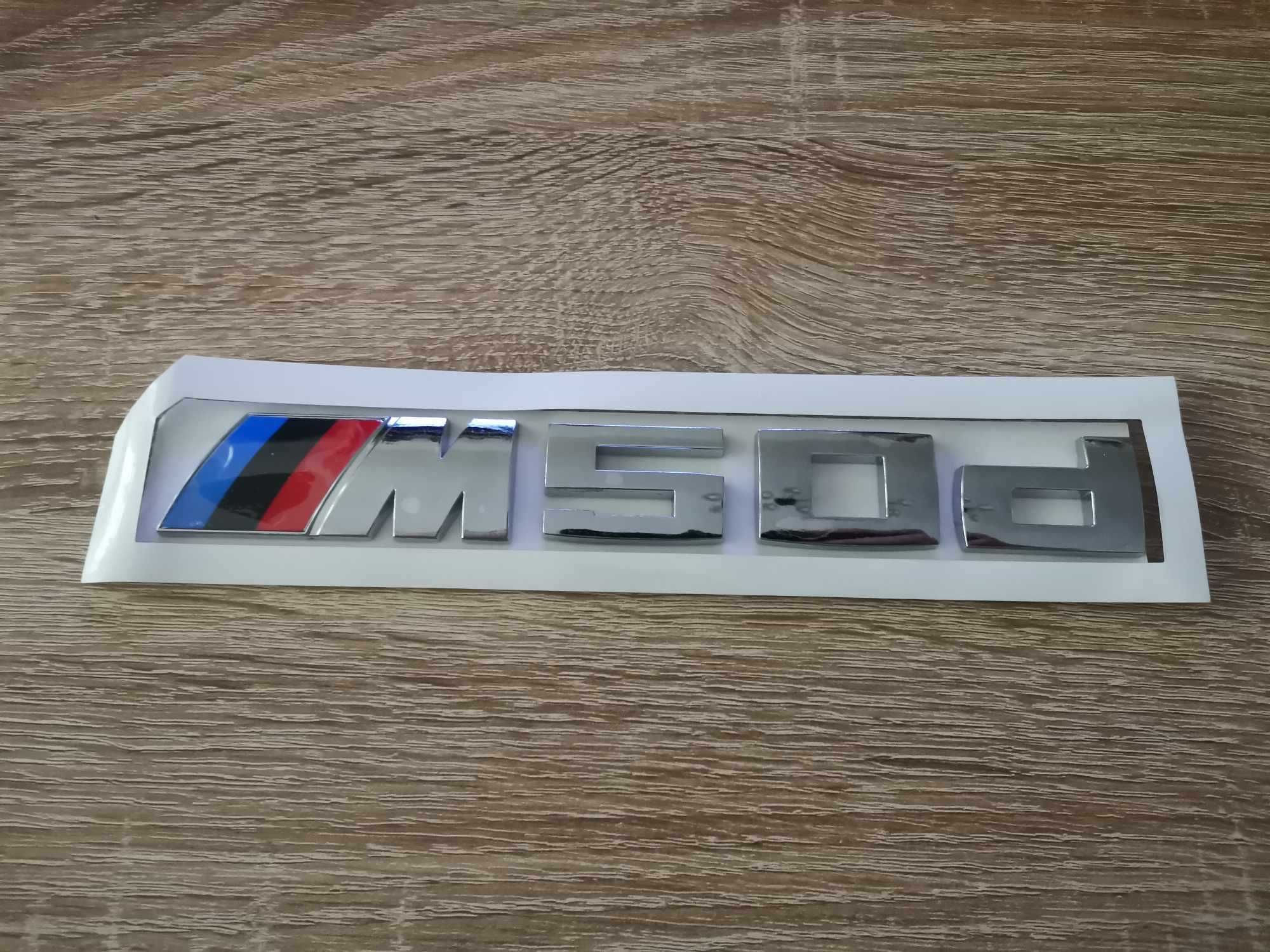 сребриста емблема BMW M50d