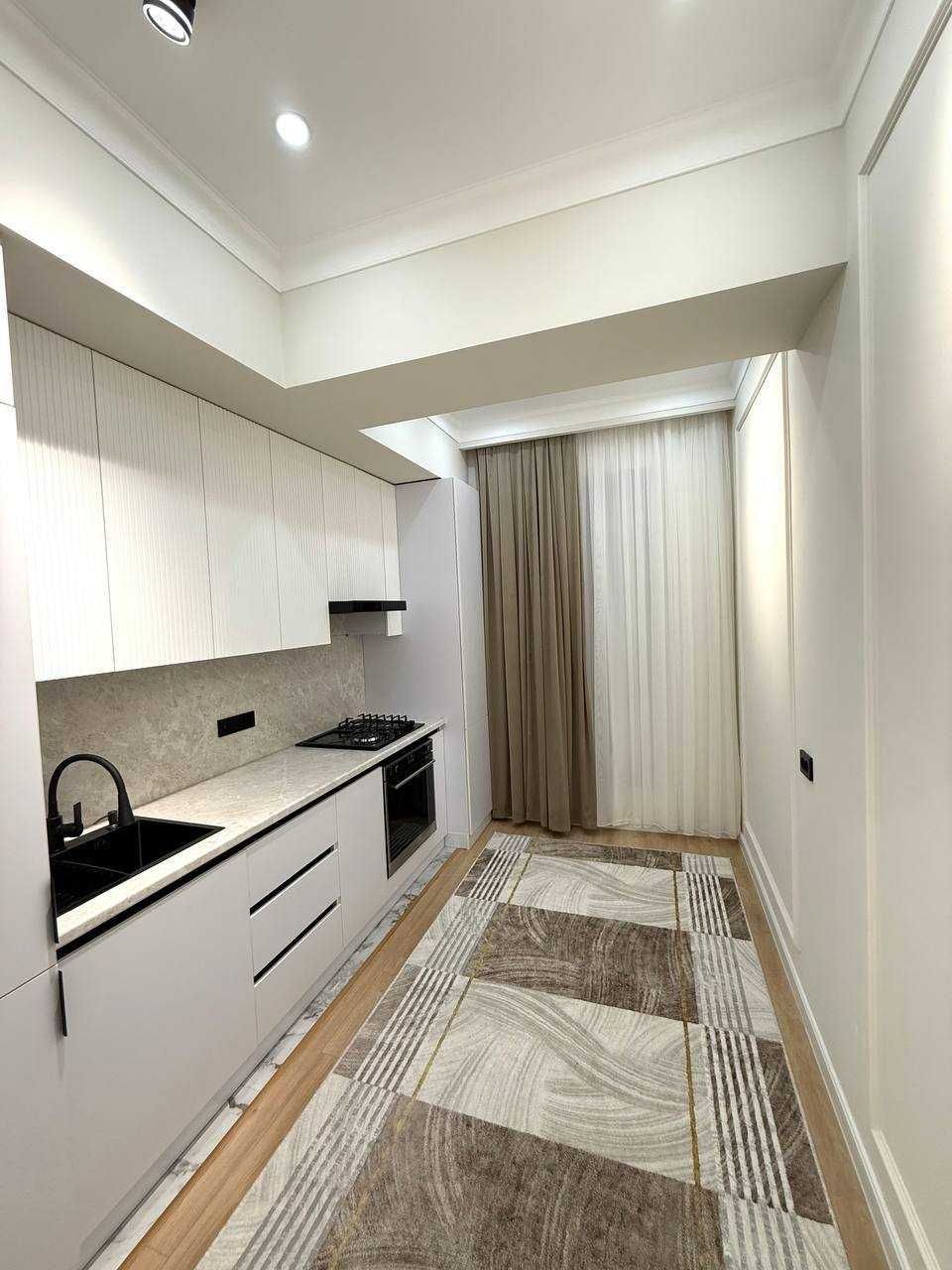 Новостройка, 80 м², 3-к, евро, 9 эт, Себзар, 120к$`