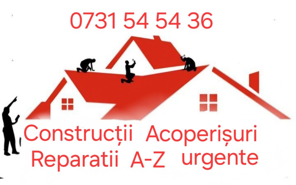 Construcții Acoperișuri complete Reparatii urgente