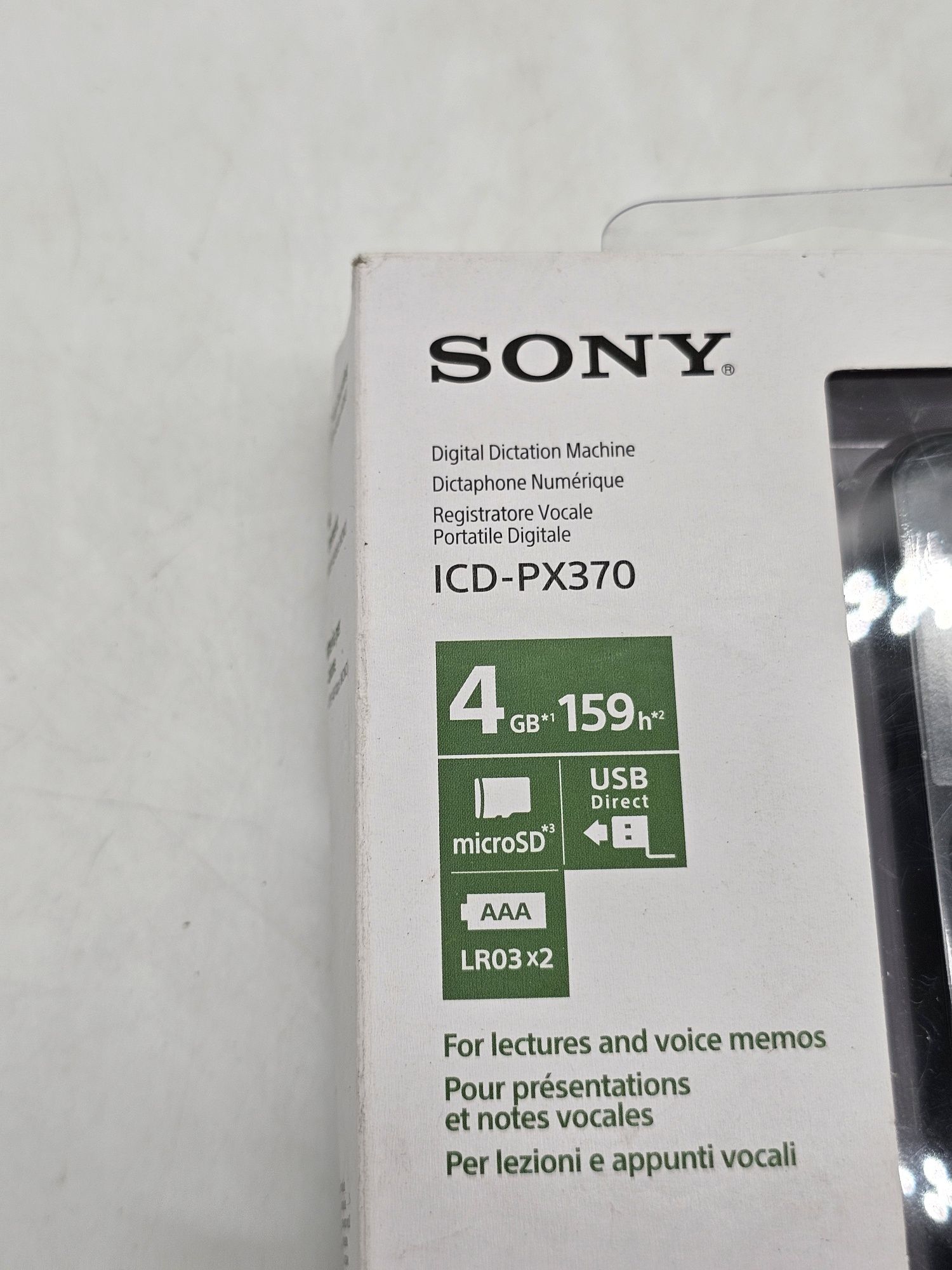 Reportofon digital SONY ICD-PX370, 4GB, negru, produs sigilat