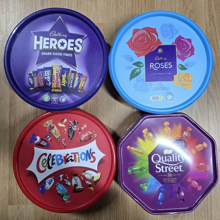 Bomboane de ciocolata, Celebrations, Quality Street, Heroes, Roses