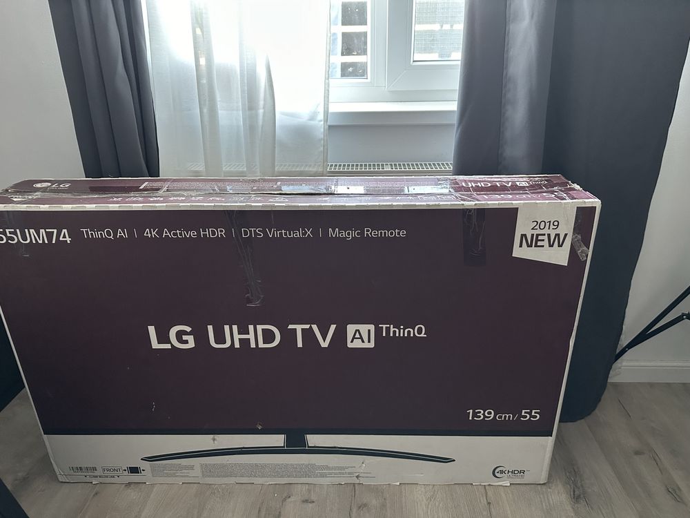 Televizor LED Smart LG, 139 cm, 55UM7450PLA, 4K Ultra HD