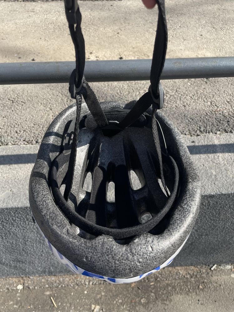 Велосипедный Шлем M-WAVE Active Blue Spots bicycle helmet
