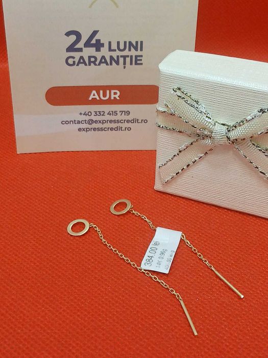 (AG46) Cercei aur 14K B.3814