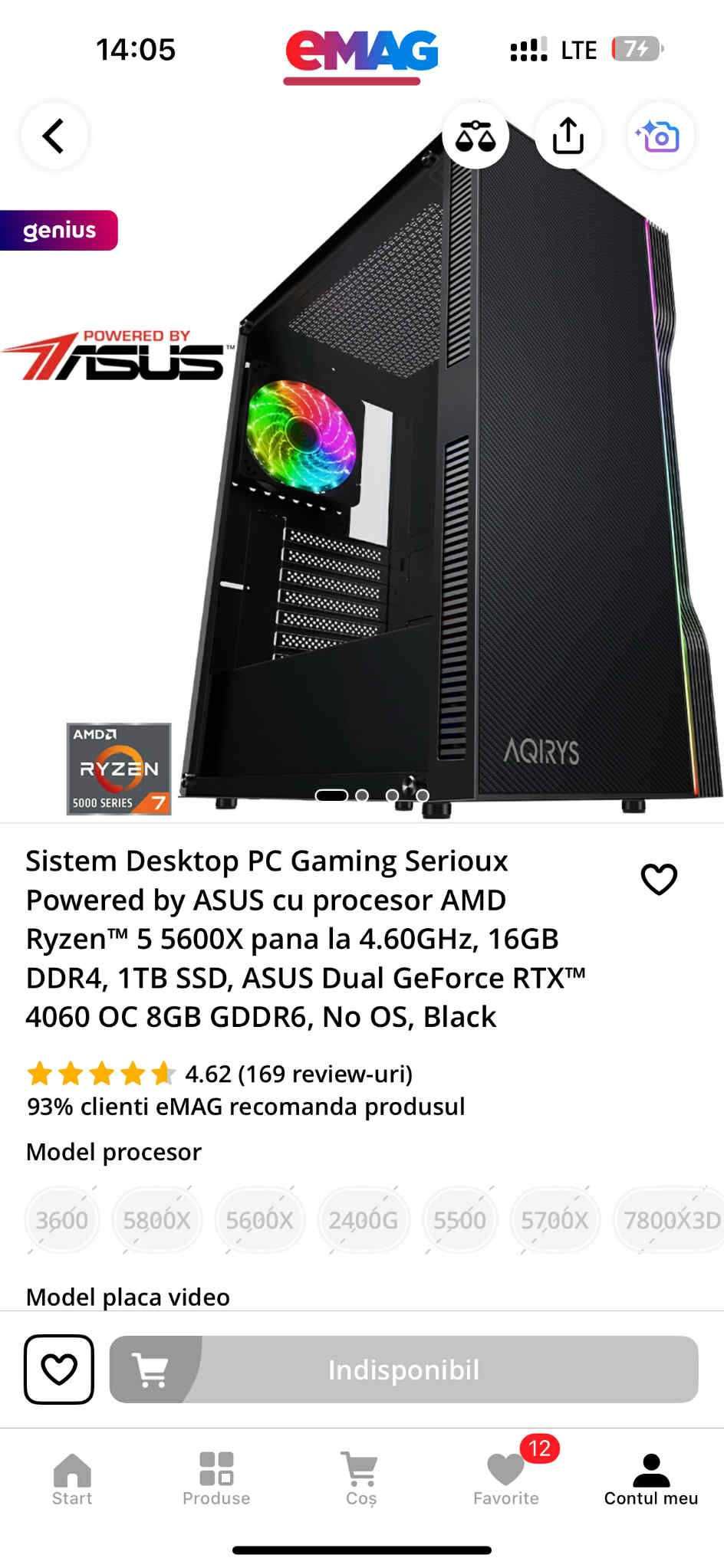 PC Gaming RTX 4060 - FACTURA SI GARANTIE 24 luni