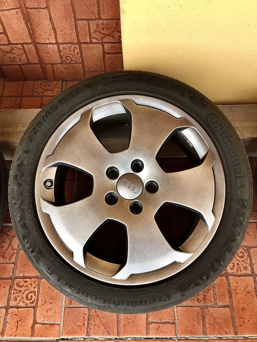 Jante Audi 225 45 17 5x112 Anvelope Continental vara