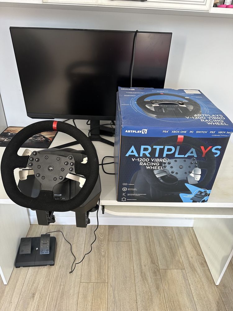 Игровой Руль Artplays V-1200 vibro