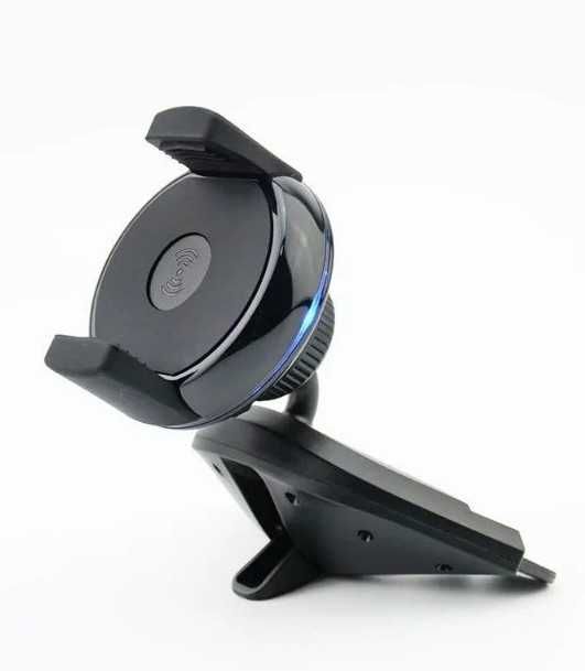 Wireless charger auto cu prindere in fanta CD-ului masinii