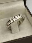 Inel aur alb .cu diamante 0.75ct