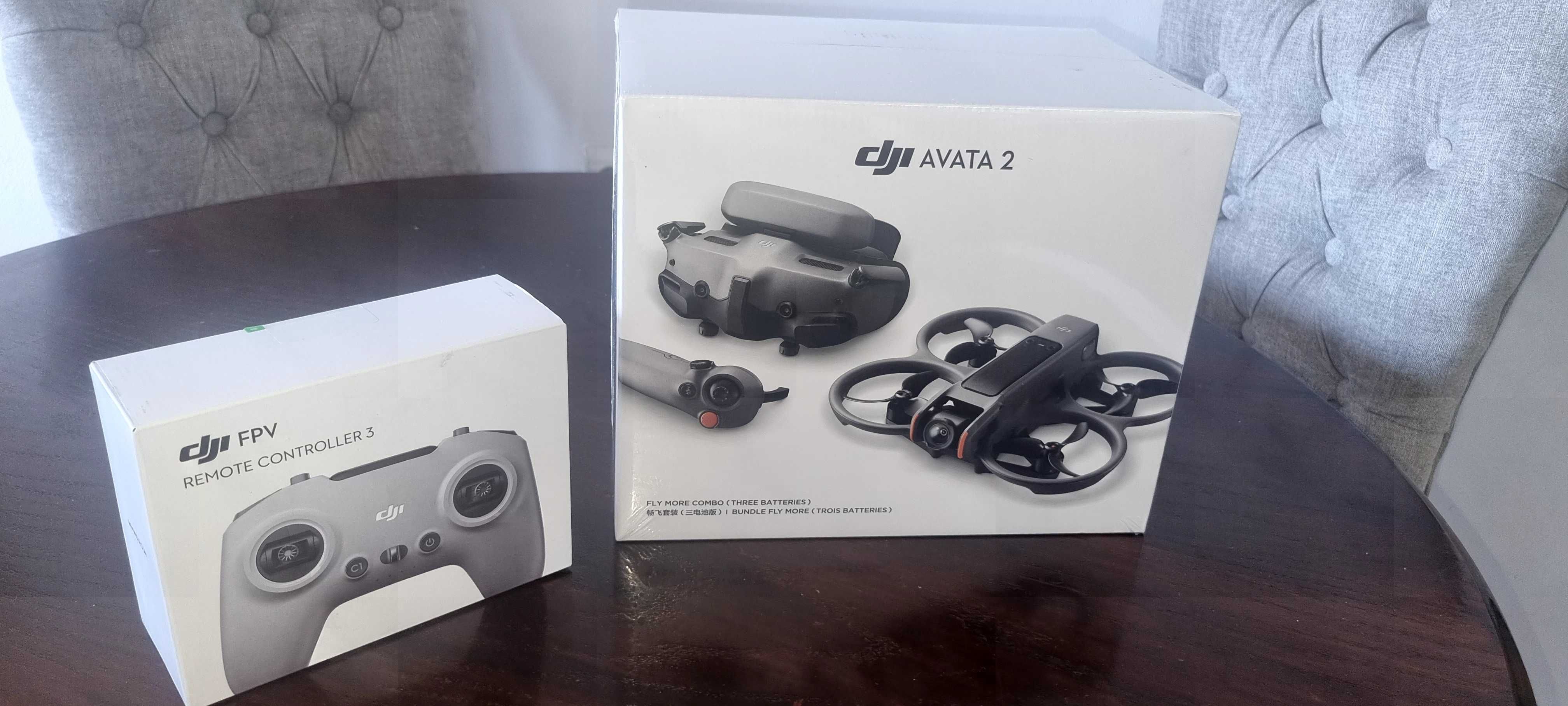 НОВ неотворен Drone dji AVATA 2 + dji FPV REMOTE CONTROLER 3