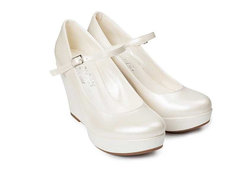 Pantofi mireasa Novias comozi din piele naturala