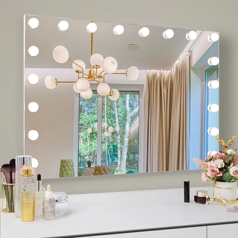 Fenchilin Гримьорско огледало Hollywood style 80 × 60 см. 18 LED светл