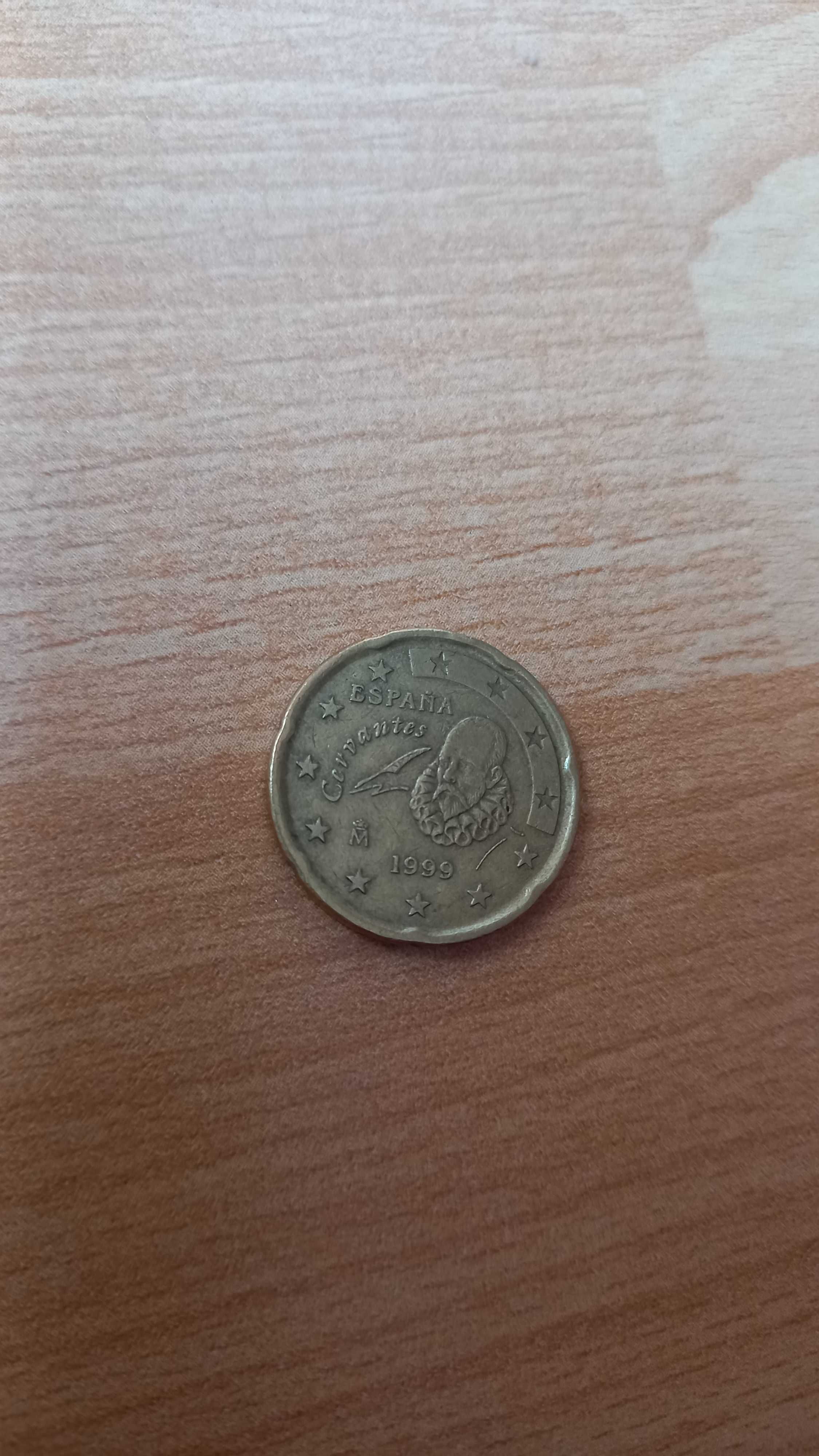 Vand moneda 20 centi Espana Cervances