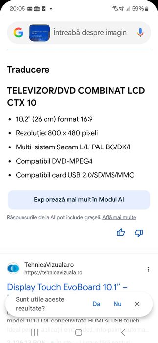 Combined Lcd/tv/dvd ctx 10,nou in cutie.
