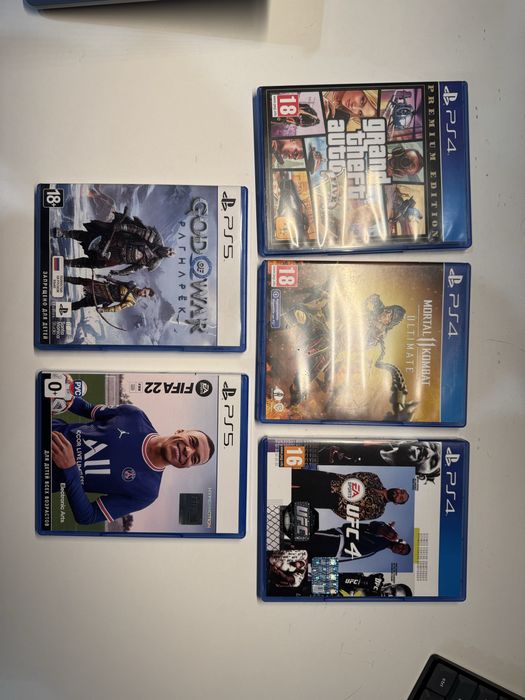 Игры на Playstation God of War, Fifa, Mortal Combat, Gta, Ufc