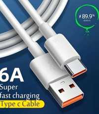 Cablu de încărcare rapidă de la  USB la type C 66W , 6A