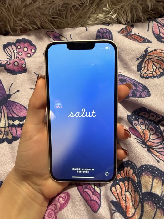 Iphone 13 Alb 128GB + folii + huse