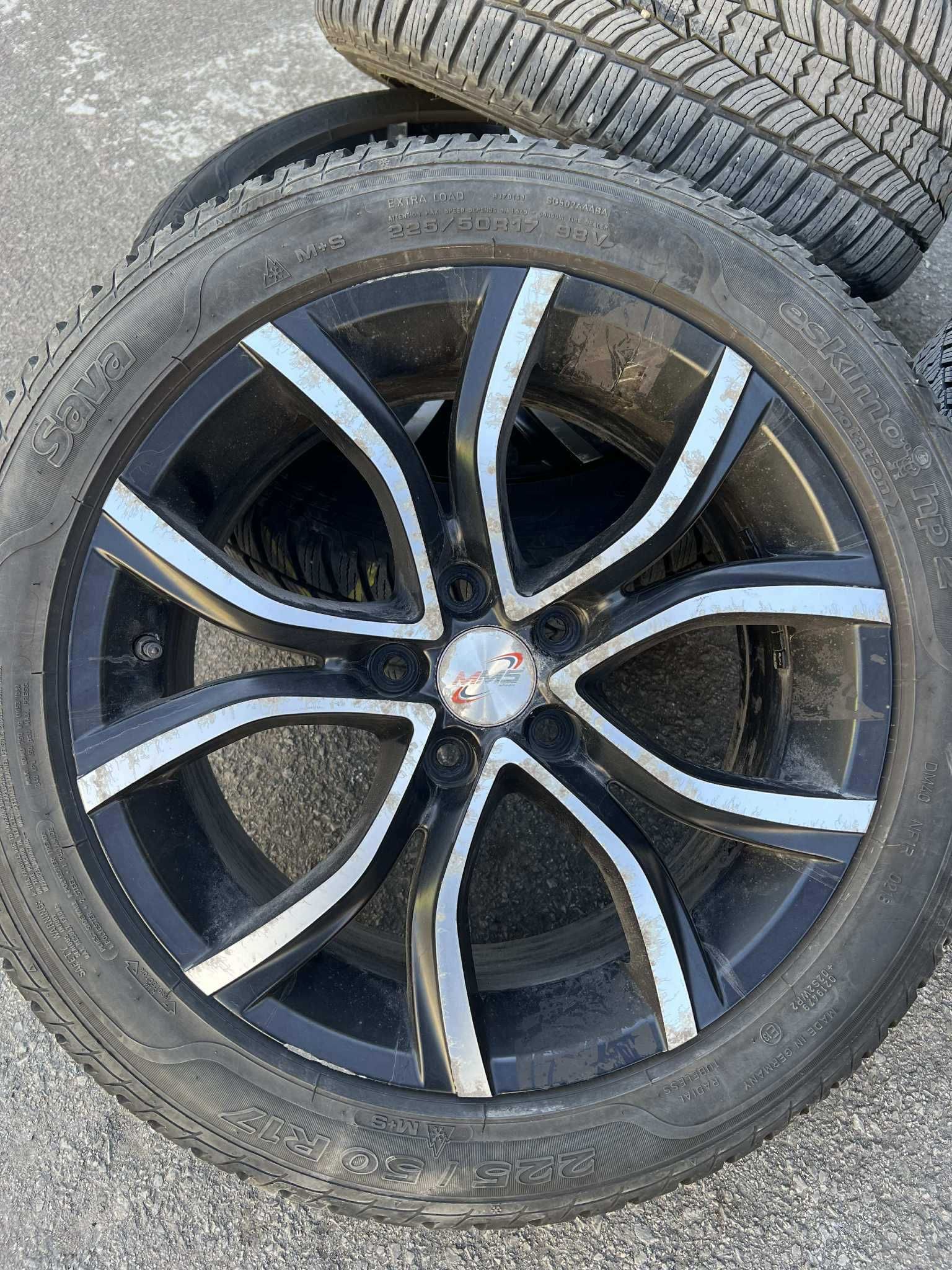 Алуминиеви джанти 17" за Seat/Skoda/VW/Audi със зимни гуми 225/50/17