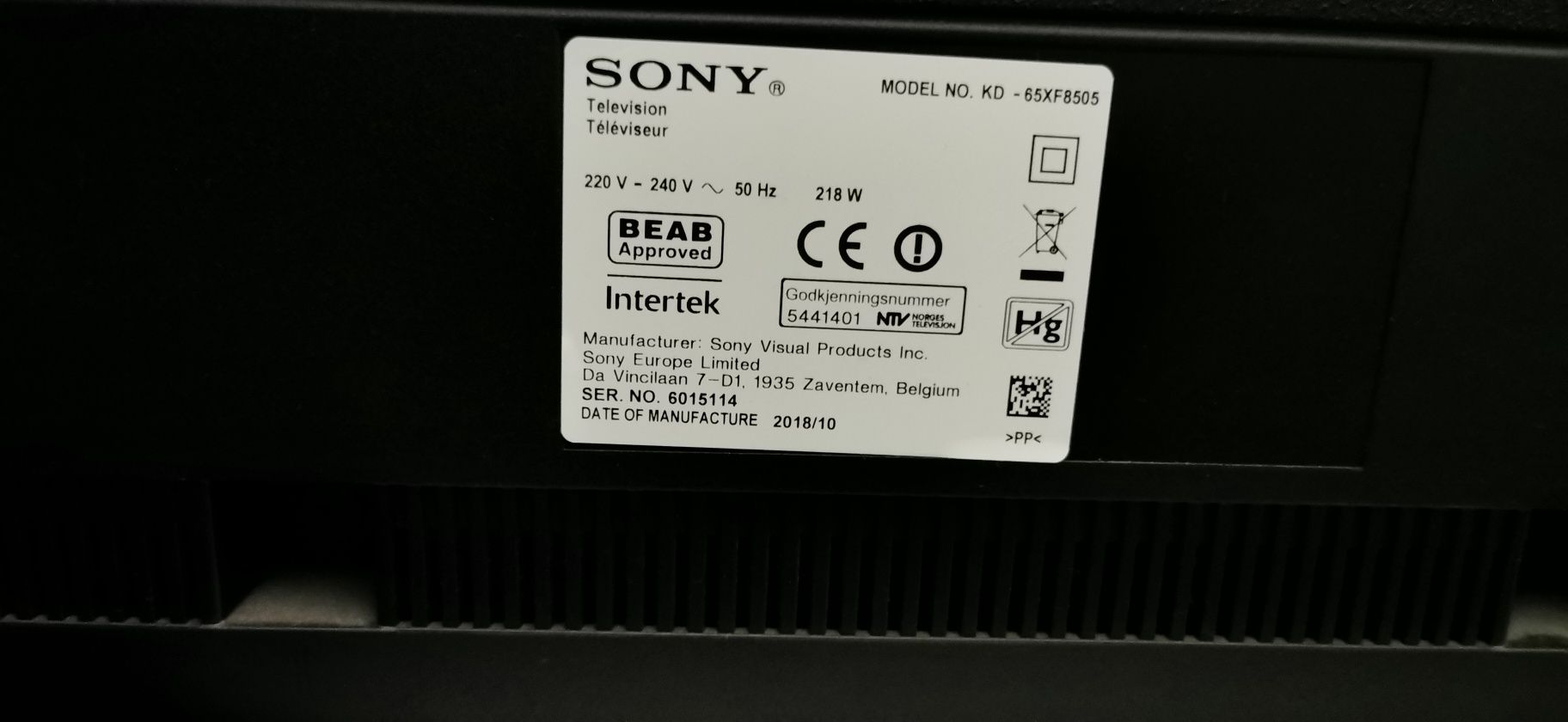 Tv 165 cm Sony KD 65FX8505 4K