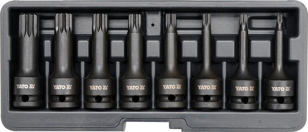 Set - Biti/Chei Impact Spline - YATO Polonia - M5/M18 - 8PCS - YT1069