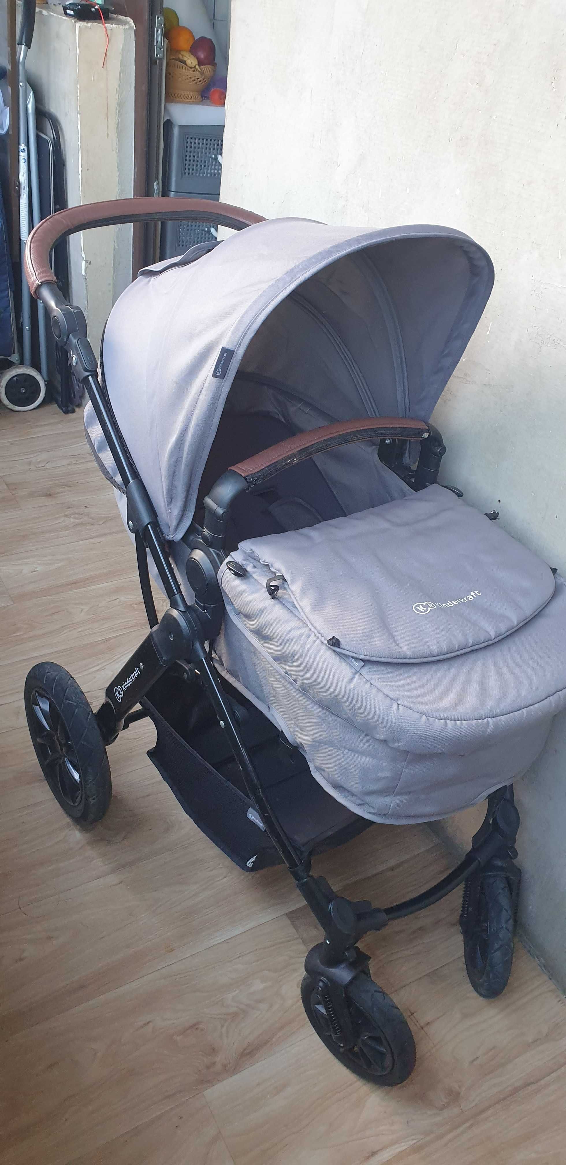 Carucior 3 in 1 Kinderkraft gri