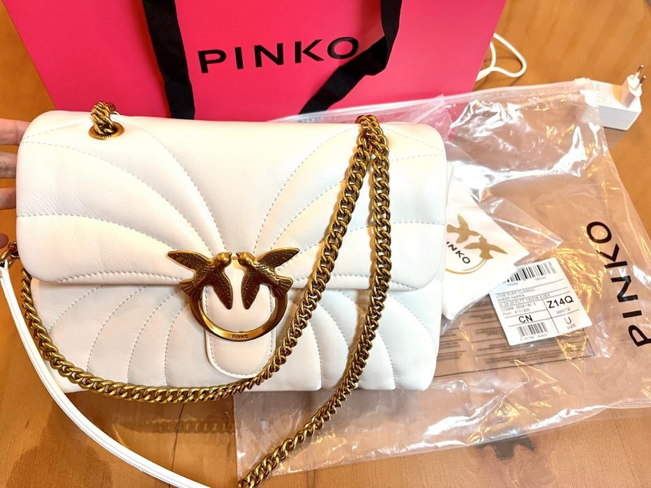 Pinko оригинална чанта.Естестевена кожа 27см.