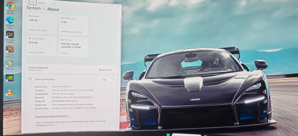 Продавам Мн.Добро PC I7 13700/32Gb D5/1.5TB SSD/Asus TUF 3070/Гаранция