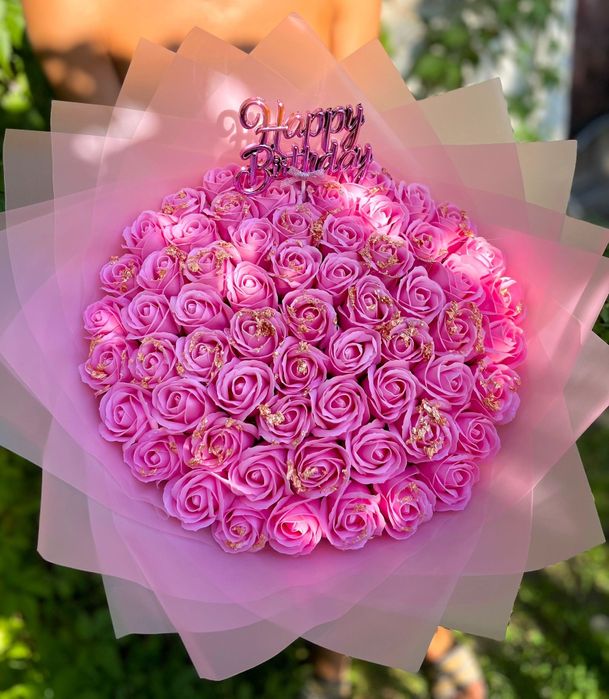 Buchet de flori din sapun