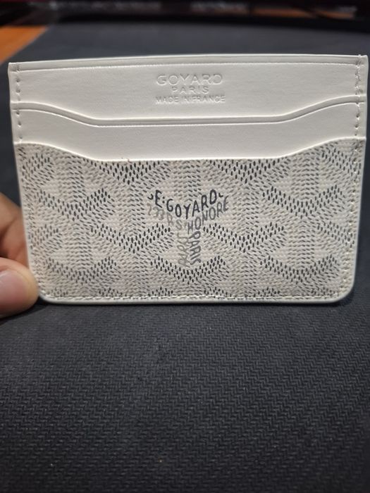 Portofel de carduri Goyard alb
