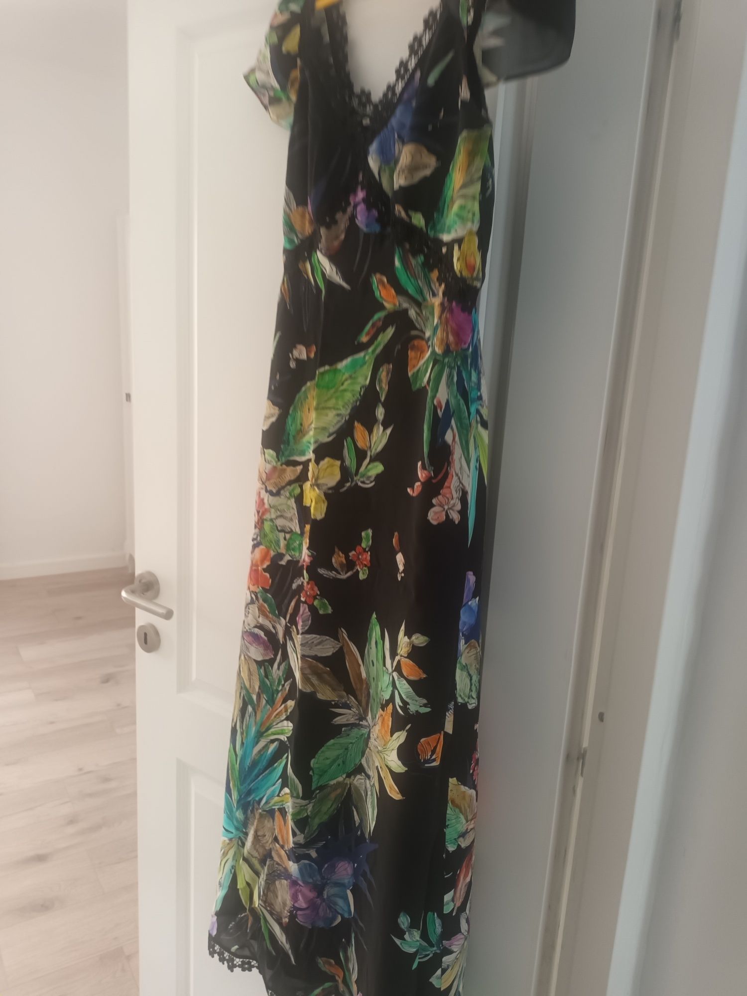 Rochie matase imprimata,Izabela Mandoiu,38-40