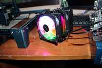 Cooler CPU AMD/Intel Double Heatsink Double Fan 6 Heatpipes LED Nou