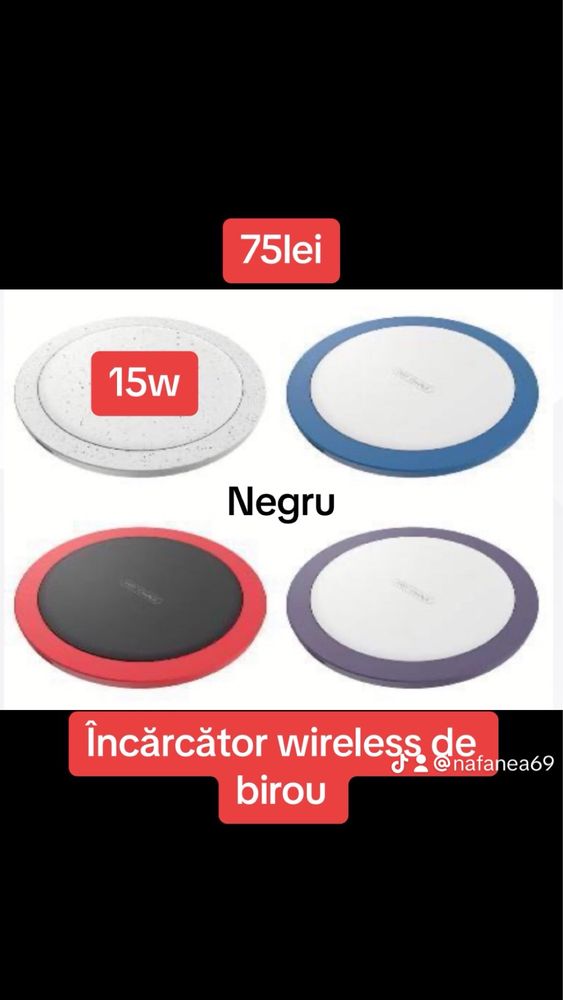 Incarcator wireless/suport birou, incarcator retea, incarcator auto