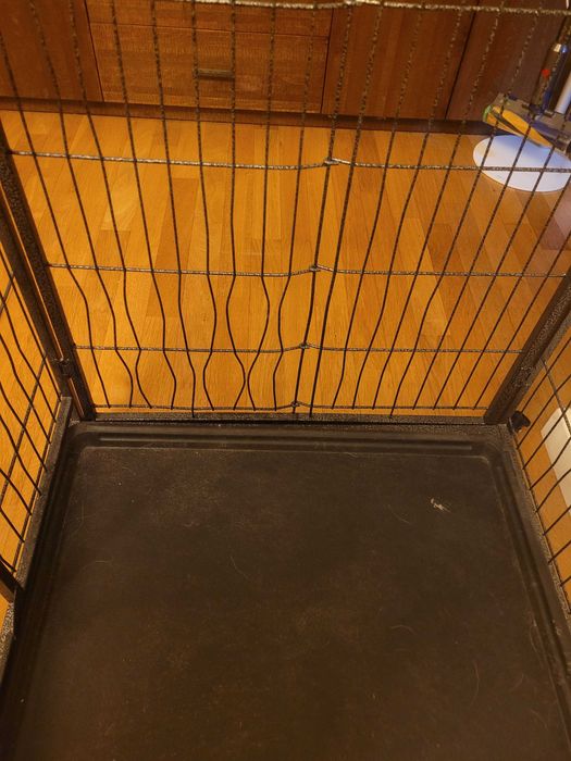 PawHut Kennel pentru Caini Pliabil
Usa cu Blocare 4 Roti