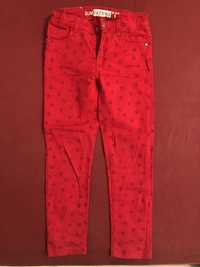 Pantaloni tip blug, rosii cu stelute, marca Inextenso, pt 5 ani