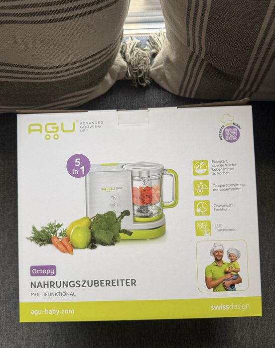 AGU Octopy 5в1 Кухненски робот за приготвяне на детски ястия
