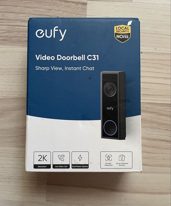 Interfon Sonerie Video EUFY Video Doorbell C31 2K Live Video Call