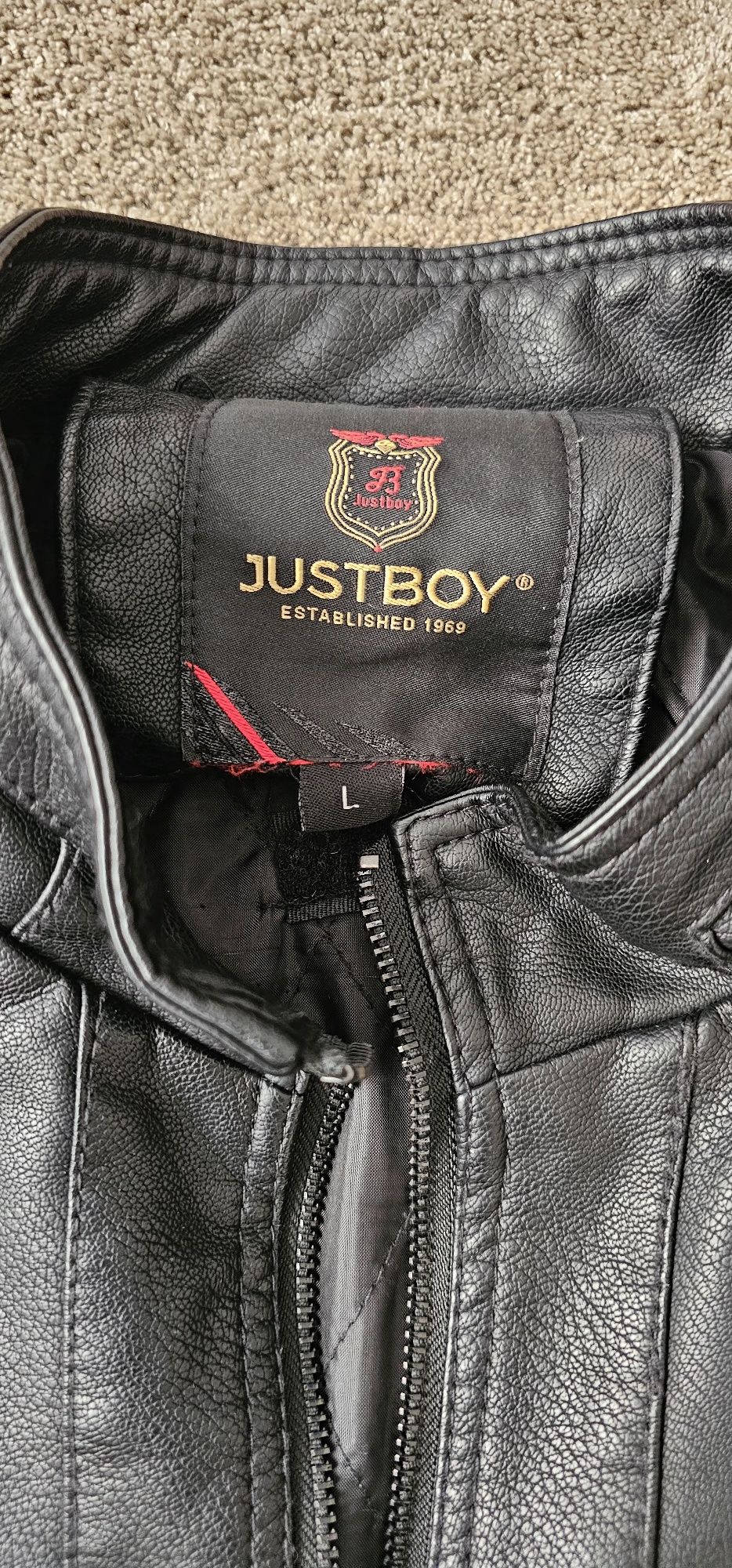 Мъжко Кожено  Яке Justboy