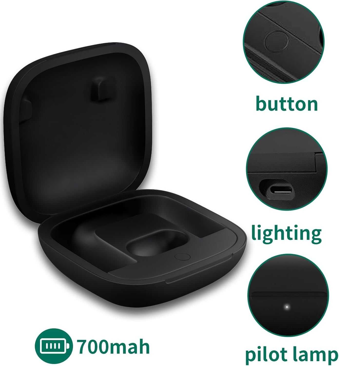 Заряден калъф WAVANCKY, съвместим с Powerbeats Pro,Bluetooth сдвояване
