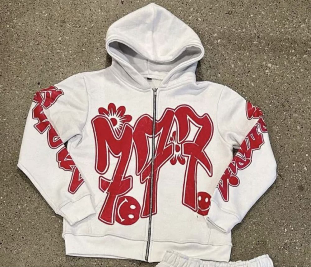 Y2K zip up Hodie Tracksuit/Екип