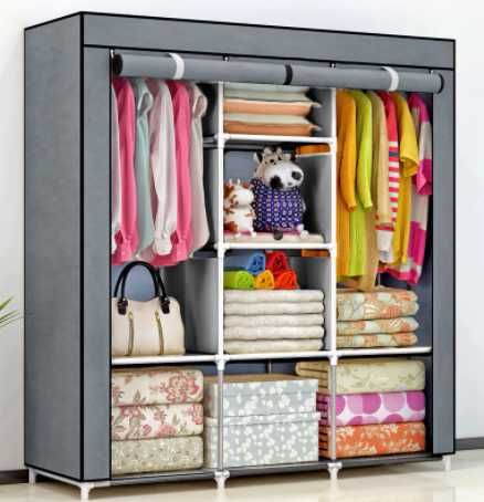 Sifonier textil dublu dimensiuni 135x45x175cm