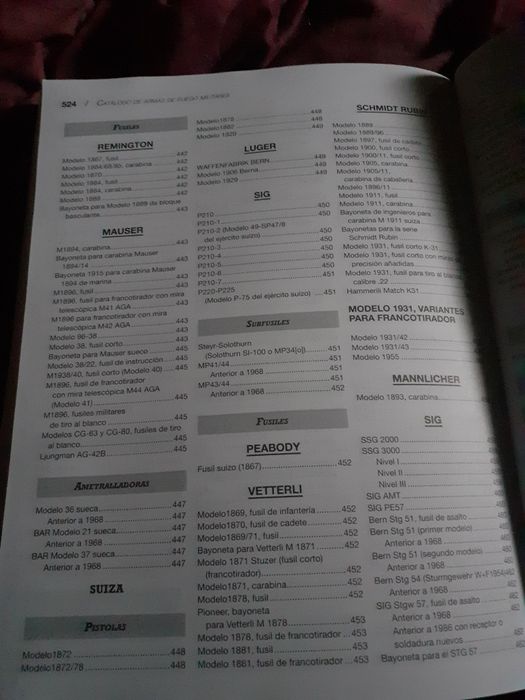 Arme de foc ,catalog,ghid militar /nou,Spania