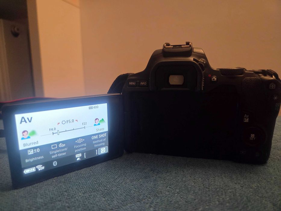 Canon EOS 250D + obiectiv 18-55mm + accesorii