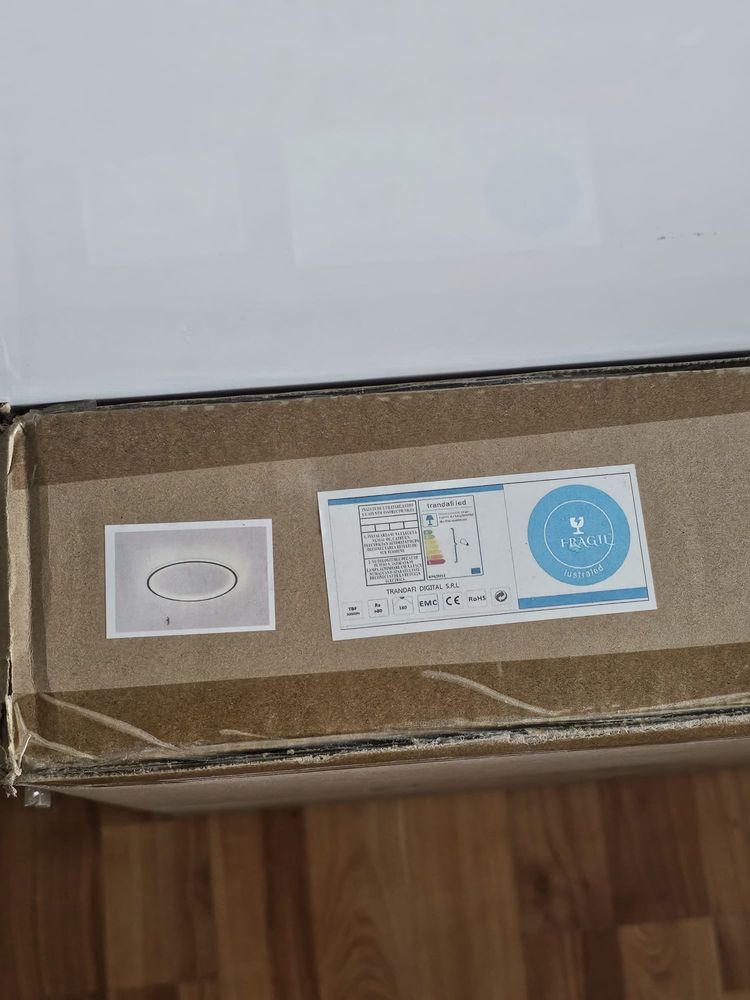 Нова LED плафониера Trandafi Led дист. упр., 220-240V, 60W, A +, 50 cm
